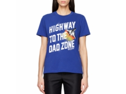 Rockinstone Top Gun Movie Hwy To Dad Zone Solid Royal Adult T-shirt Size:xxxl