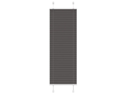 Vidaxl Preto Plissada Cega 45x150 Cm Largura Tecido 44,4 Cm Poliéster