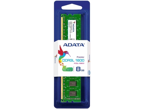 Memória RAM DDR3L ADATA ADDU1600W8G11-S (1 x 8 GB - 1600 MHz - CL 11 ...