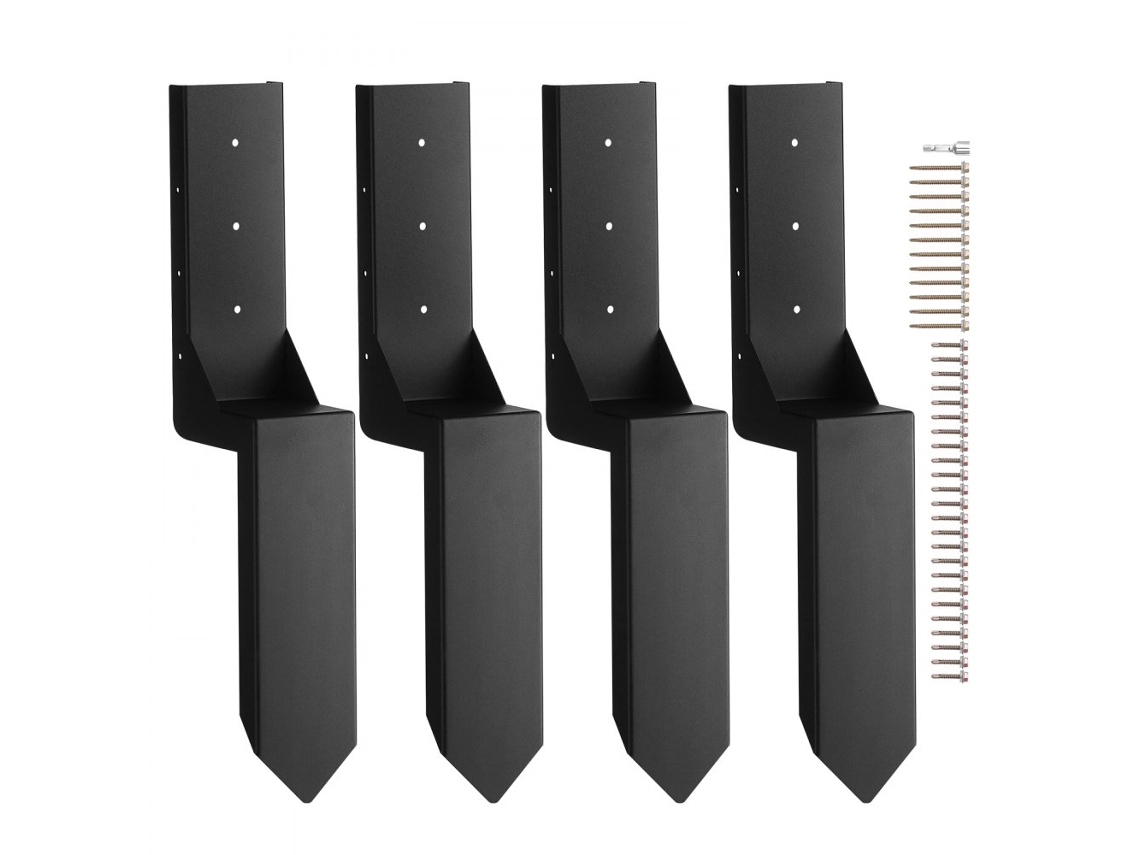 Conjunto De Reparação E Ancoragem Para Pilares De Cerca 89x89mm Tekmaquinas