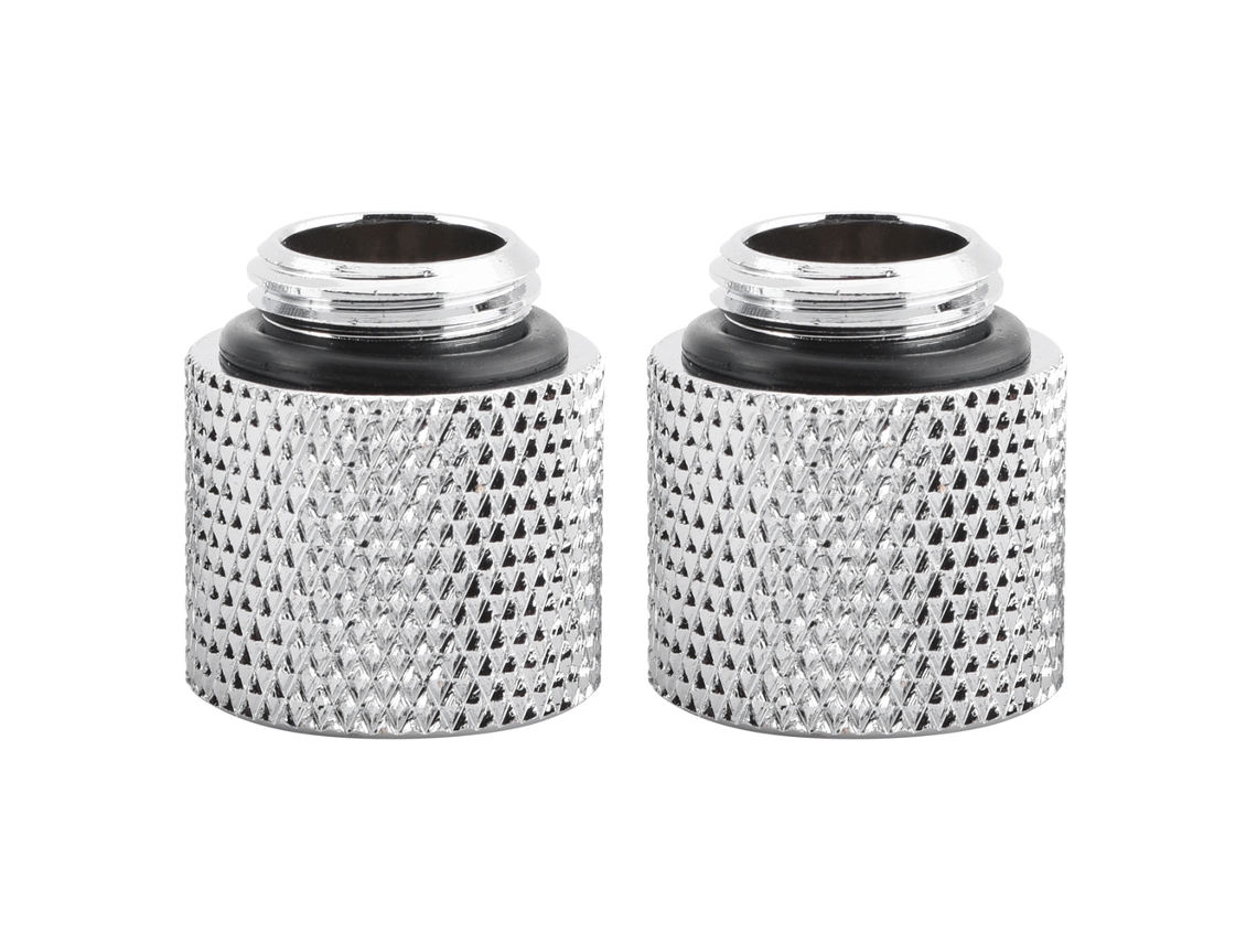 2 Peças De Adaptador De Prolongador G1/4 Masculino Para Feminino De Resfriamento A Água , Prata Luz Dourada (15mm)