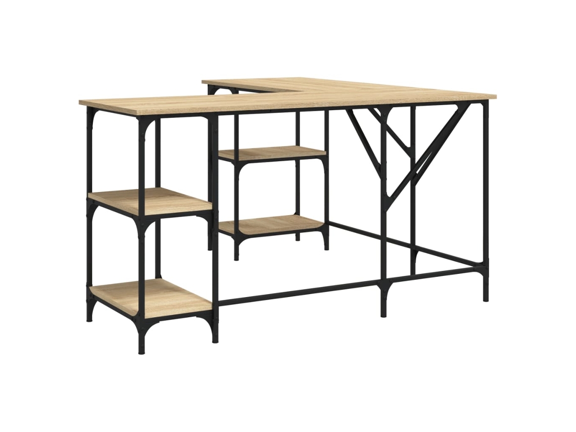Desk, Desks Vidaxl Marrom Madeira Processada (n/a)