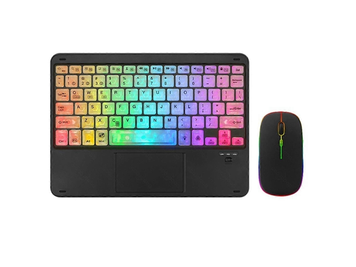 Teclado Bluetooth Luminoso, Transparente E Colorido, Com Tela Retroiluminada De 10 Polegadas, Ideal Para Teclados. Aquaforge