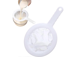 Coador De Malha Ultrafina, Chá Plástico Com Orifício Para Pendurar, Cozinha Leite Soja, Chá, Suco, Filtro 100 Aquaforge