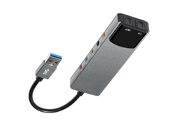 Placa de Som ELORY Usb 5.1 Canais Externa com Saída Óptica Spdif