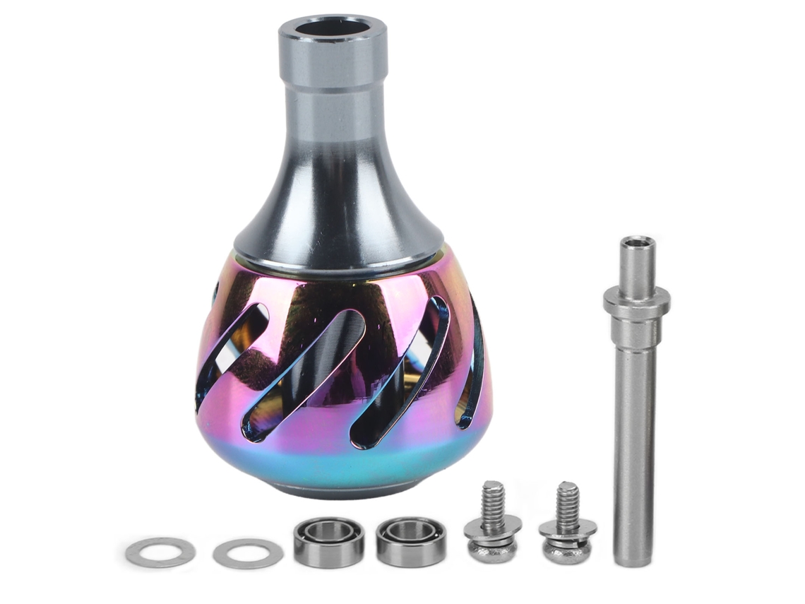 Knob Reel Handle Peixe Metal Colorido Acessório