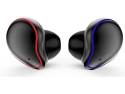 Auriculares Bluetooth True Wireless WJS CT0828 (In Ear - Microfone - Preto)