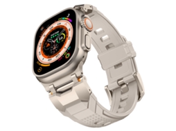 Bracelete para Apple Watch 42/44/45/49mm luz Estelar de Titânio XIAOMOYU