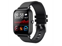 Relógio Inteligente P6 Lembrete de Mensagem Chamada Bluetooth Frequência Cardíaca Pressão Arterial Preto GODTVAGT