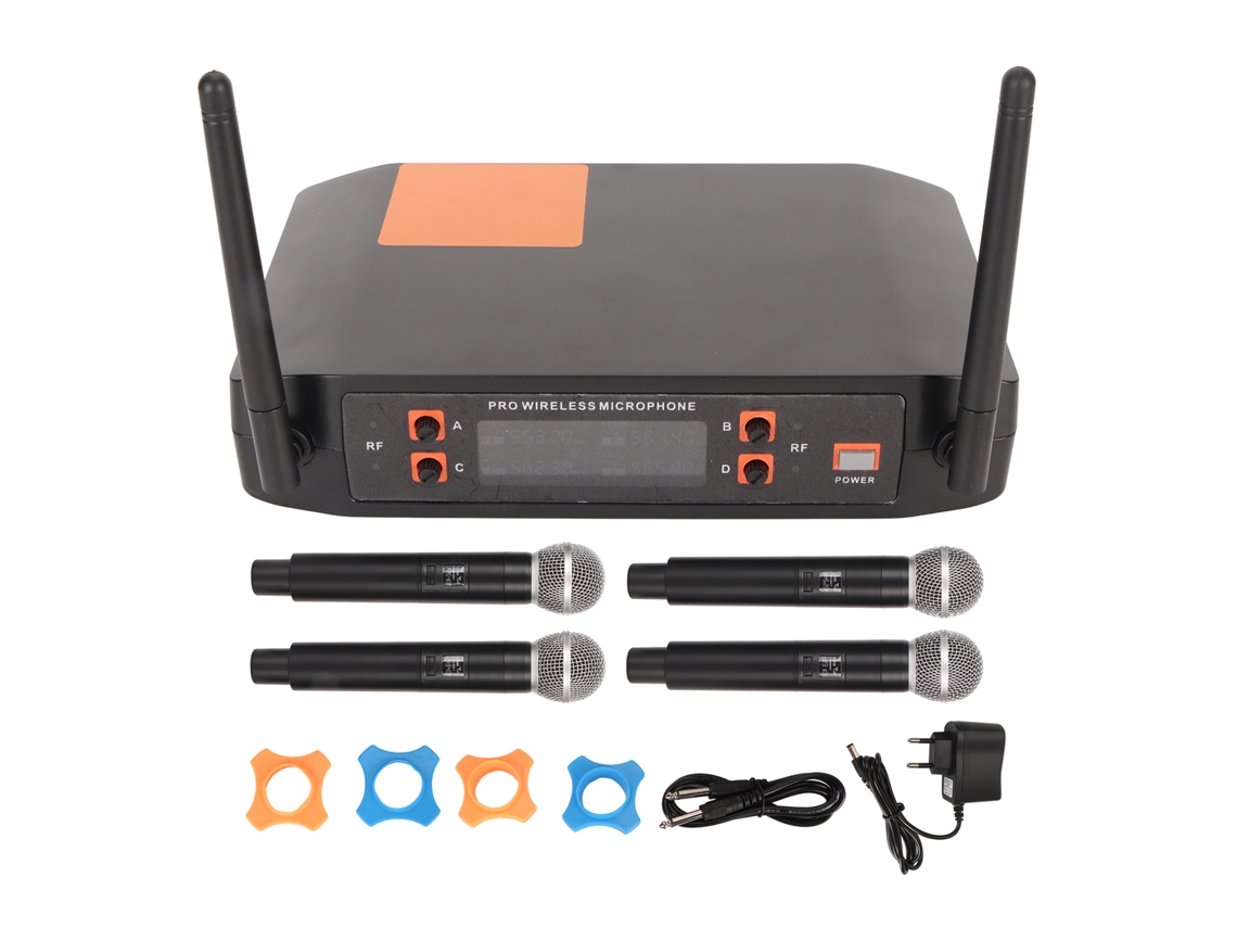 Conjunto de Microfones Sem Fio LAXISCREED Uhf Ajustável