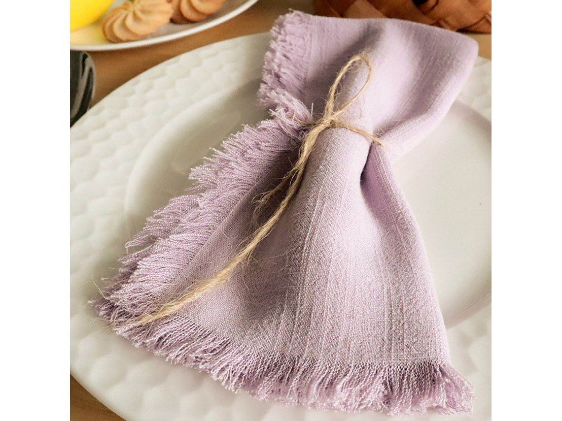 Capinha De Almofada Algodão Linho Com Bordado Franja