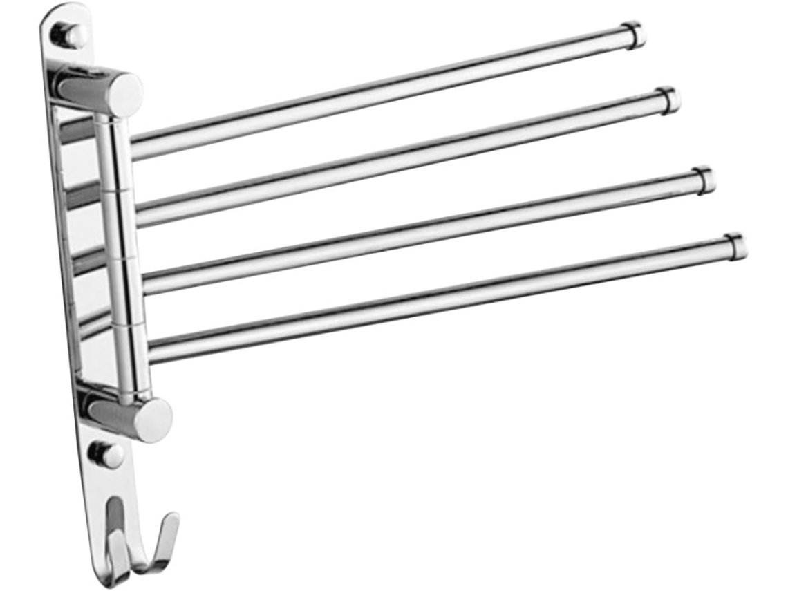 Suporte De Toalhas Parede Outanaya Com Barras Giratórias, Resistente E Em Aço Inoxidável, Ideal Para Banheiros