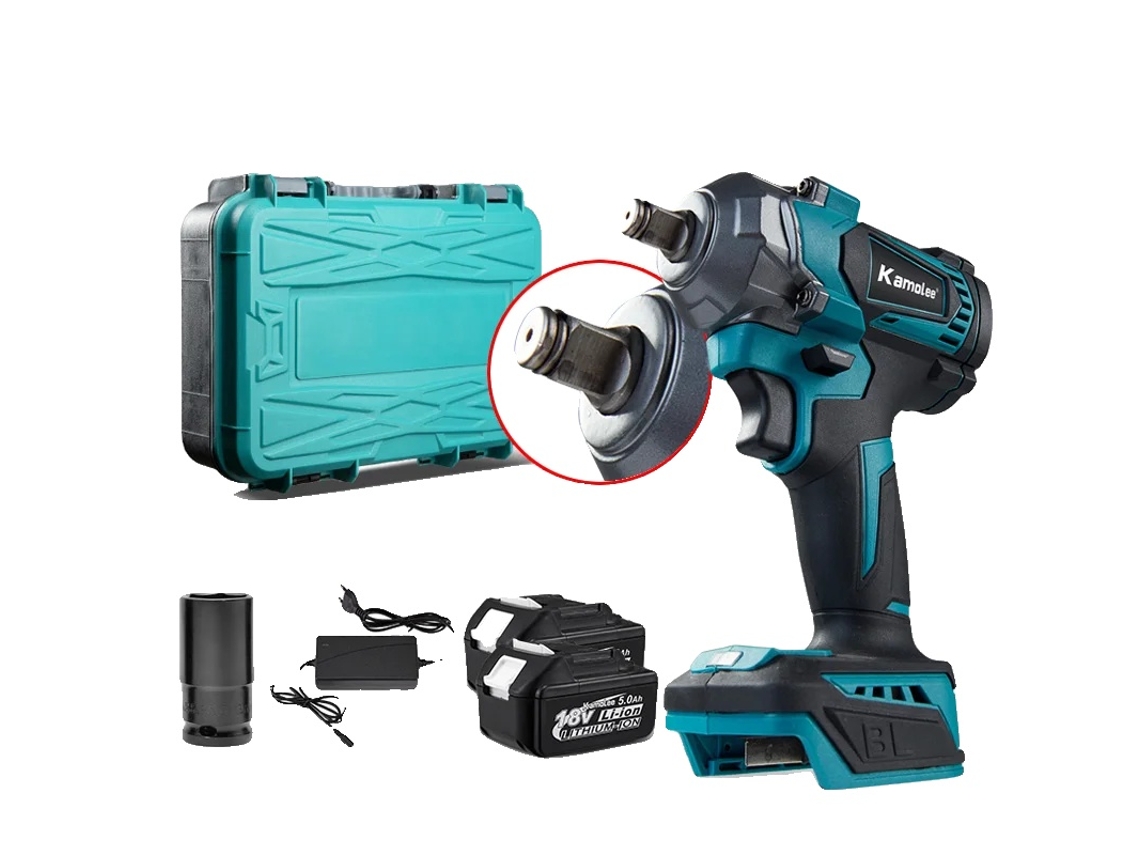 Chave De Impacto Elétrica, Recarregável, Torque De 1200n.m, Tipo A 2xbat Plástico, Ue Oem