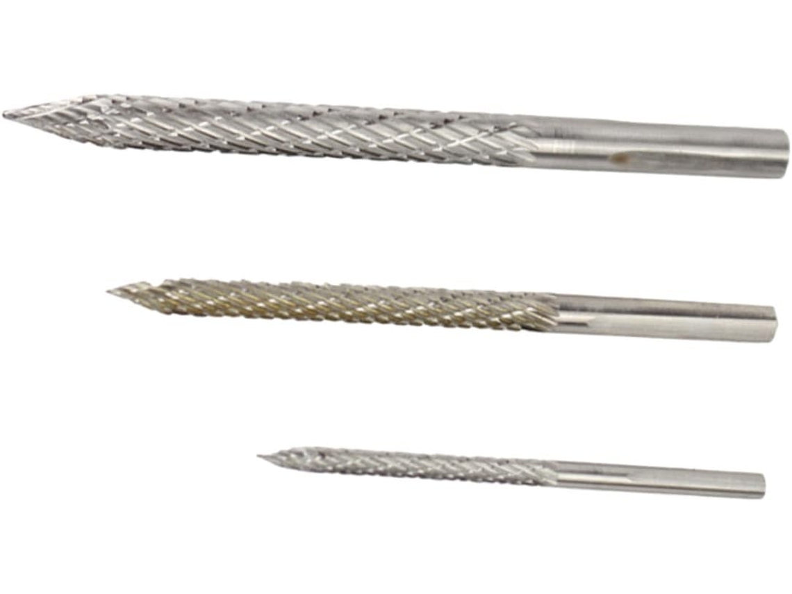 Kit de reparo de pneus com extensão metálica resistente a furos e cortador de rosca, 3