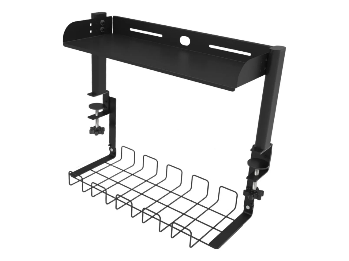Lurelia Prateleira Resistente Em Aço Preto 36 Cm X 44 Cm Para Escritório E Casa