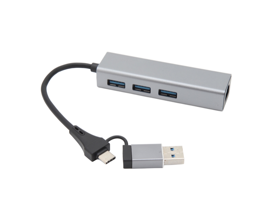 Conversor Multipuerto Usb Tipo C Hub Adaptador Com Conversão Sinal Vídeo