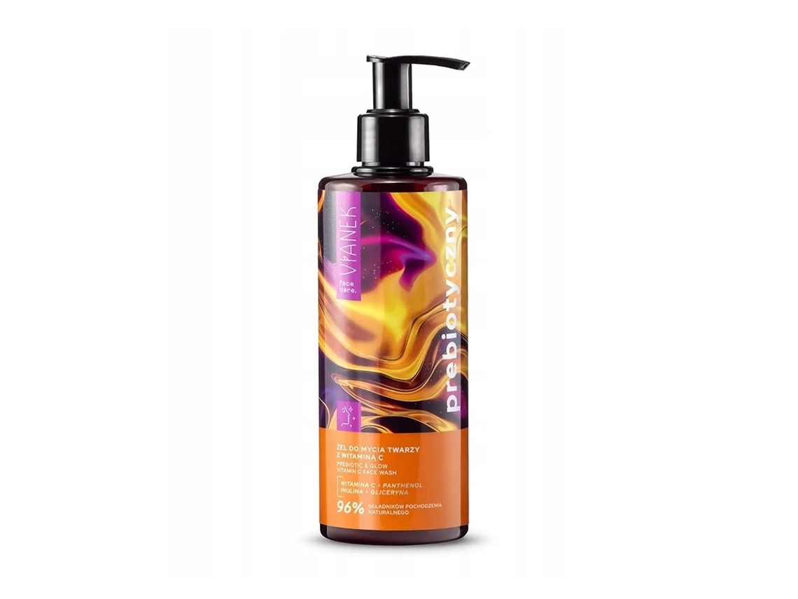 Vianek Gel de Limpeza Facial Prebiótico com Vitamina C, 300 ml Sylveco