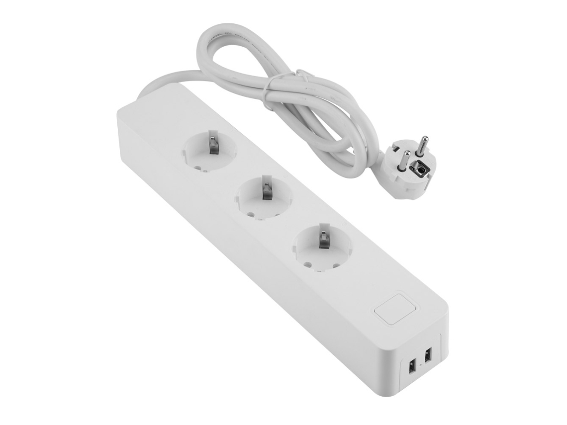 Tomada Inteligente Wifi Laxiscreed Com Controlo Alexa, 2 Portas Usb Independentes E Função De Interruptor Cronometrado