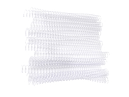 20 Anéis De União Plástica Para Folhas Soltas Espiral Mola 19mm Transparente Para Papel A4 30 Buracos