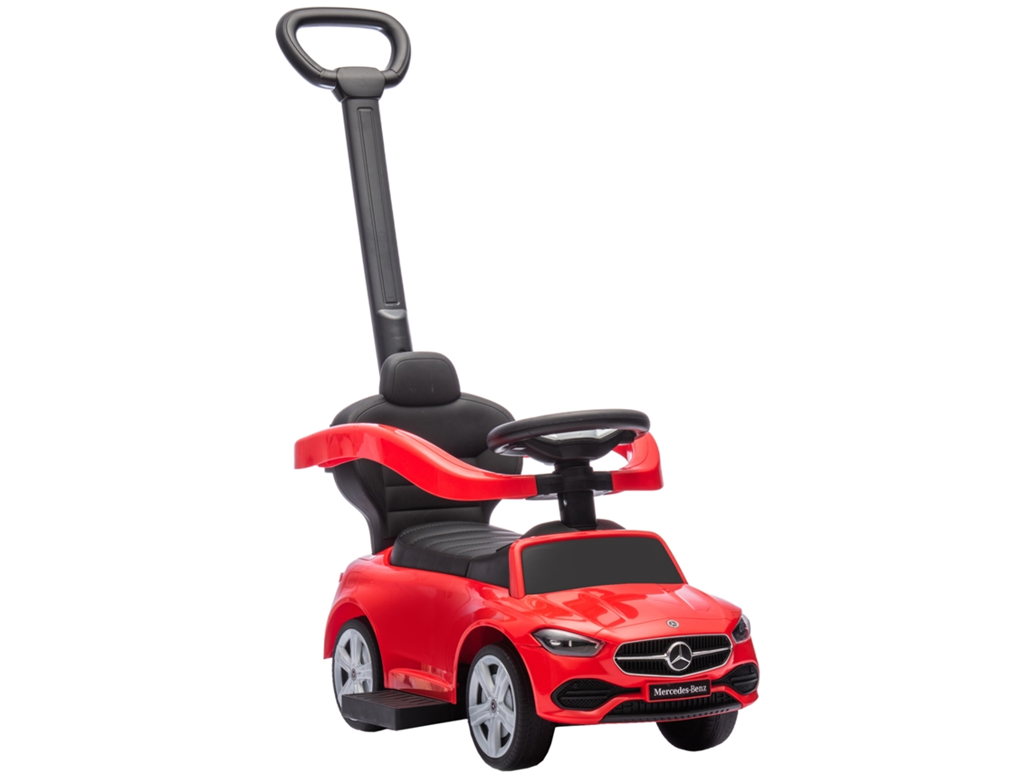 Transportador Infantil Licenciado Mercedes Benz para Passeio com Alça Removível 91x40x83 Cm Vermelho S/MARCA