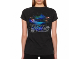 Rockinstone Back To The Future Movie Galaxy Black Adult T-shirt Size:xl