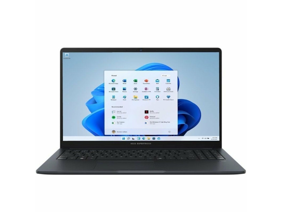 Laptop Asus Expertbook B1 B1503cva Nj1014x (cinzento 16 Gb Ram 512 Gb Ssd 15,6 Tomada Eu Qwerty Espanhol Intel)
