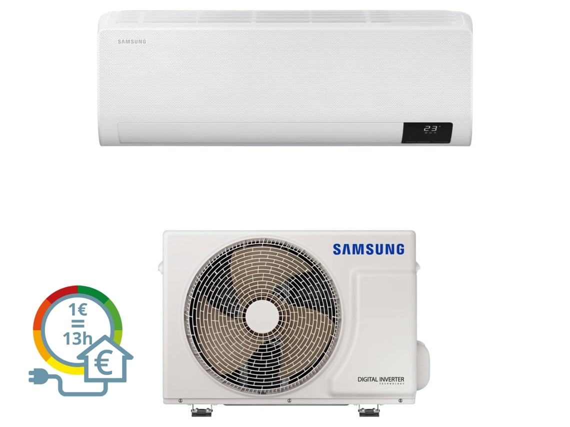 Ar Condicionado SAMSUNG WF Comfort WI-FI R32 (18 m² - 9000 BTU - Branco)