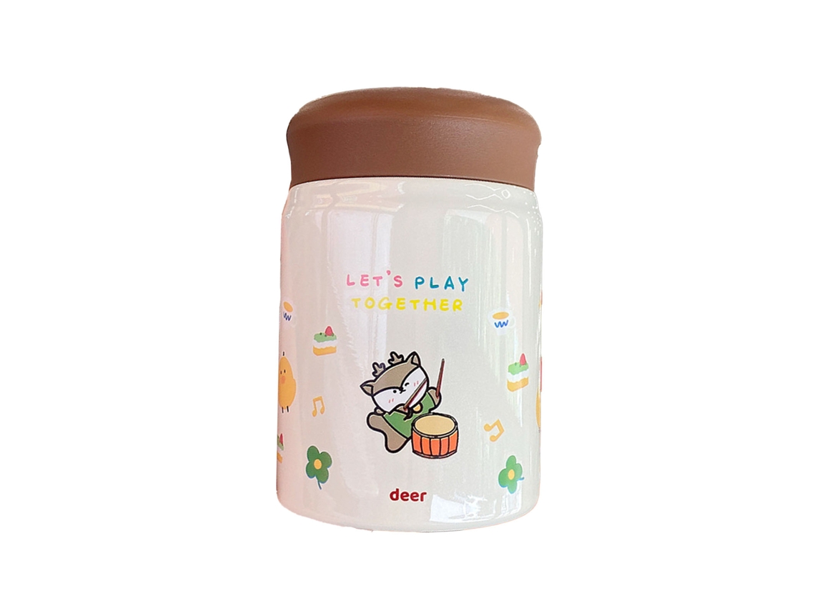 Pote Térmico Isolado de Aço Inoxidável 304 320ml | S/MARCA