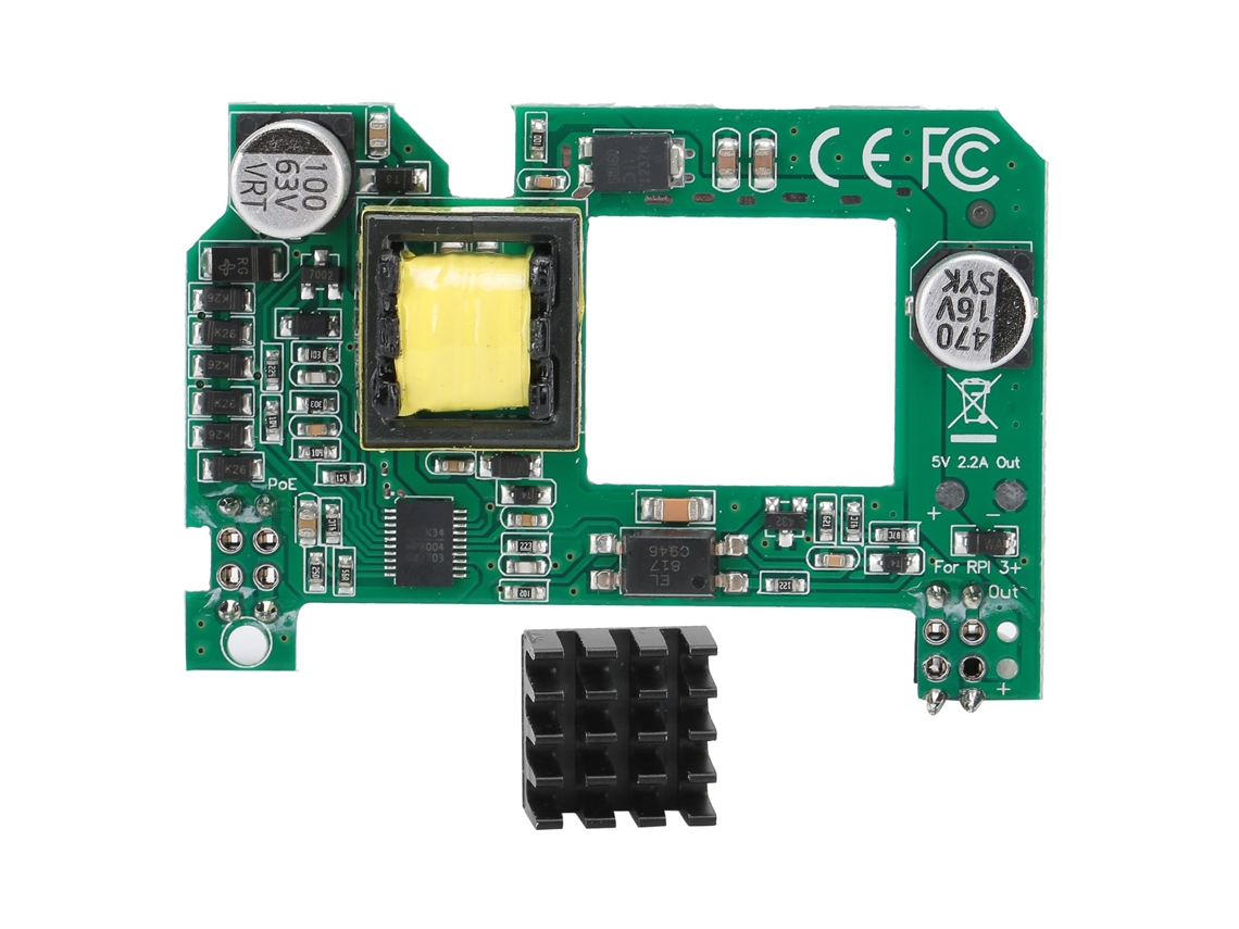Módulo Poe Para Raspberry Pi 4b/3b, Componente De Alimentação Para Porta De Rede De Roteador/switch. Aquaforge