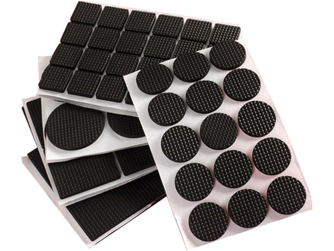 Veemoon Conjunto De 8-protetores Pés Cadeira Em Eva Preto Para Móveis, Proteção Para Piso, Resistentes Ao Desgaste E