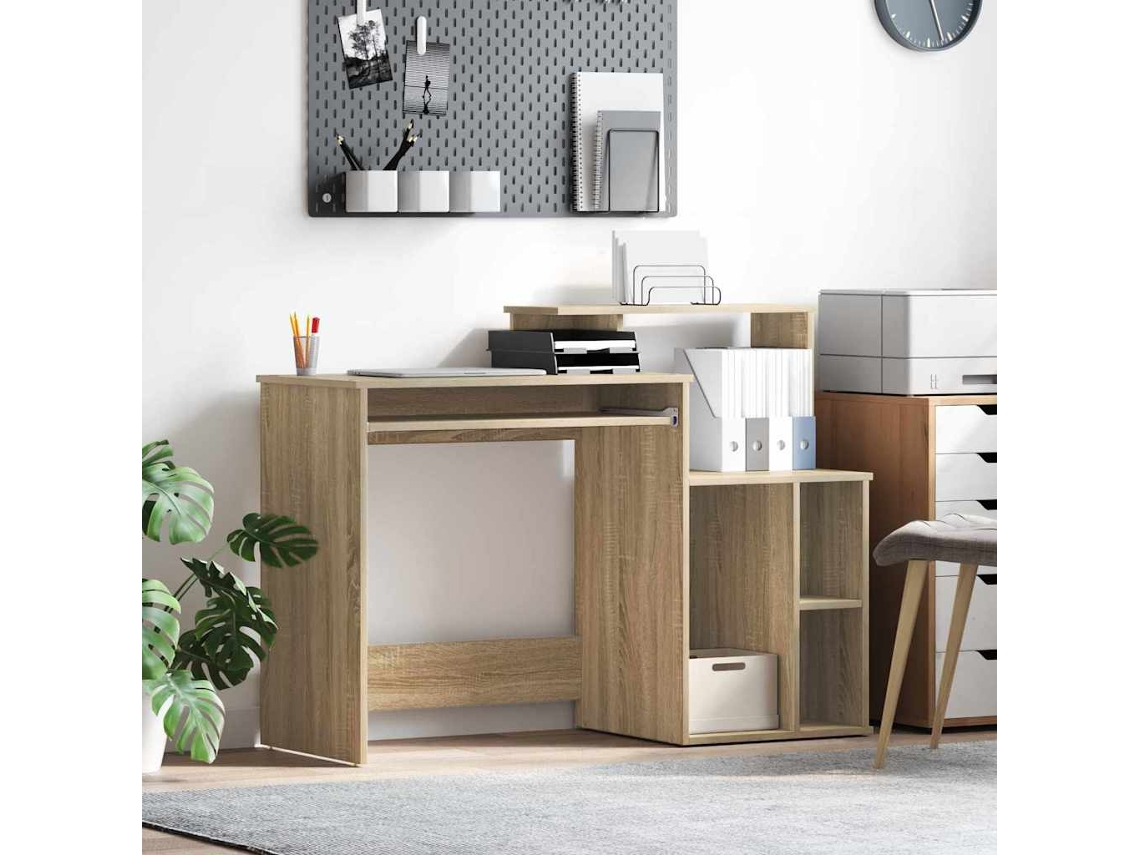 Vidaxl Mesa Carvalho Sonoma 120,5 X 44 X 88,5 Cm Derivados De Madeira