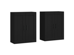 Wall Mounted Cabinet, Wall Mounted Cabinets Vidaxl Preto Madeira Processada (n/a)