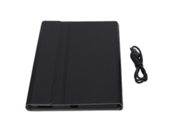 Teclado Sem Fio Removível Com Touchpad E Capa De Couro Pu Para Lenovo M10 Fhd Plus 10.3in X606f Preto