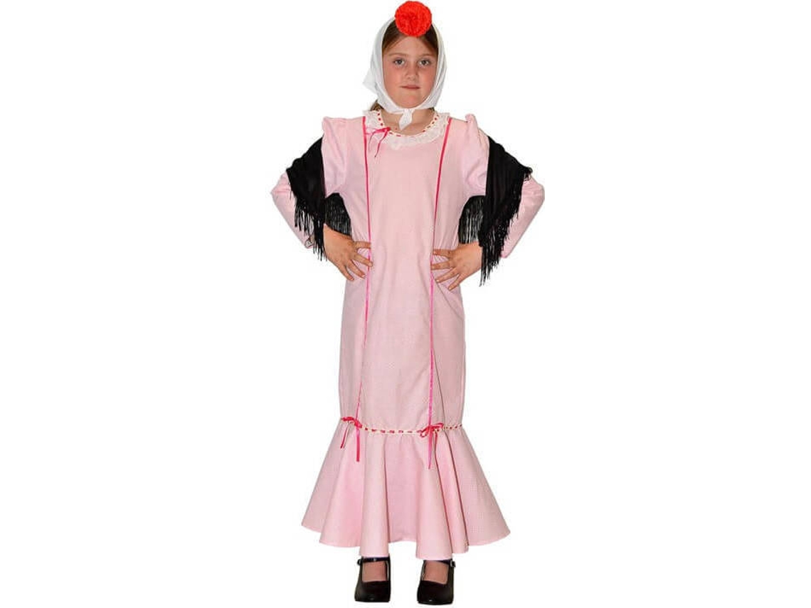 Fato de Menina DISFRAZZES Chulapa Rosa (Tam: 3 a 5 anos)