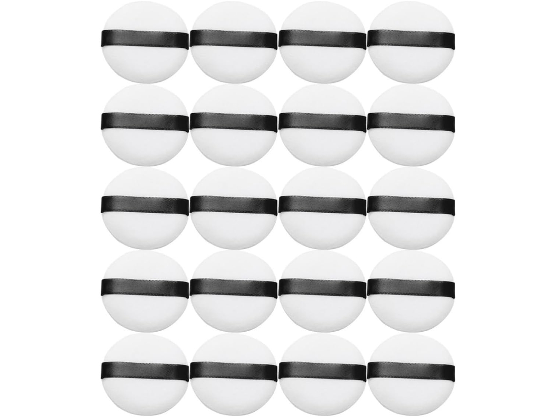 Almofadas De Talco Crystal White Plush, Cor Aleatória, Pacote Com 20 Unidades