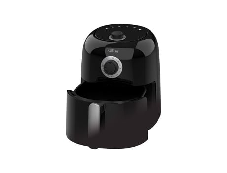 Fritadeira De Ar Sabiri Fácil De Usar Com Alça E Pernas Antiderrapantes Ip20 273x304x210mm Cor Preta E Prata Väline (1450w 230v)