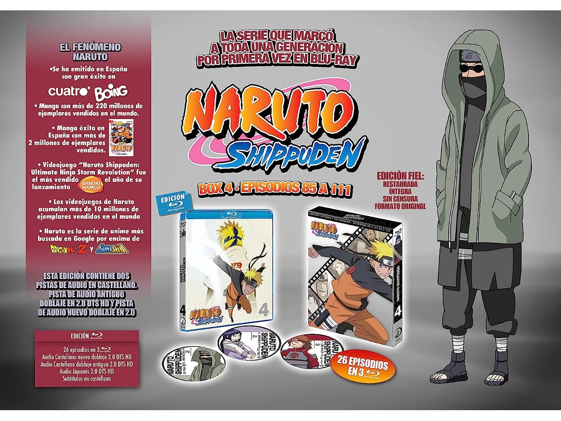 DVD Naruto Box 2 Episodios 111 a 220