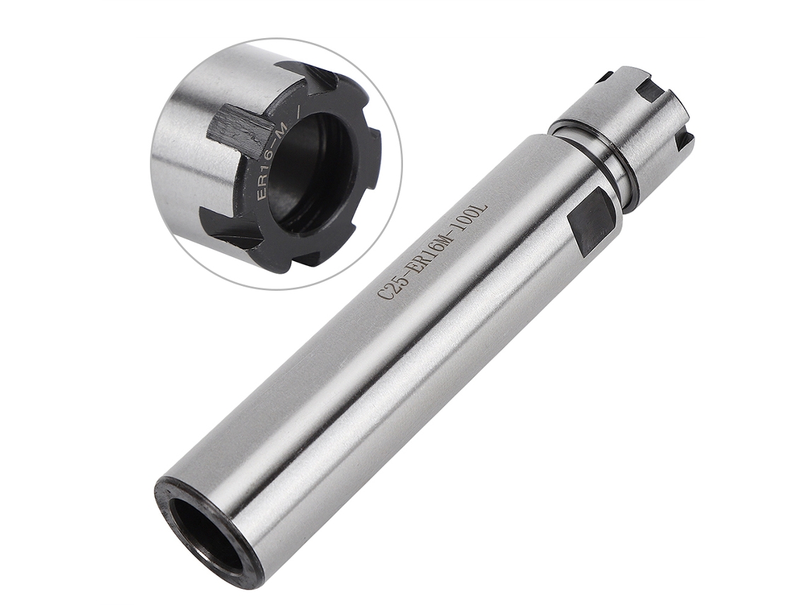 Laxiscreed Porta-ferramentas Para Collet Chuck Com Extensão Reta De 100mm Para Fresadoras
