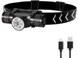 Lanterna De Cabeça H330, 1500 Lúmens, Led Recarregável, À Prova D'água Ip66, 5 Modos De Iluminação Para Ciclismo, Camping, Caminhadas E Projetos Diy