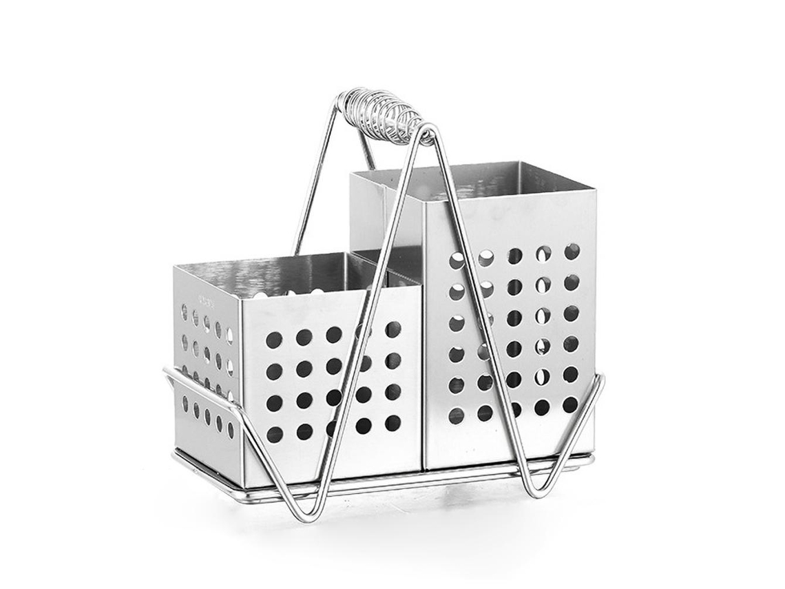 Suporte para Palitos de Comida LAXISCREED Aço Inox com Compartimentos