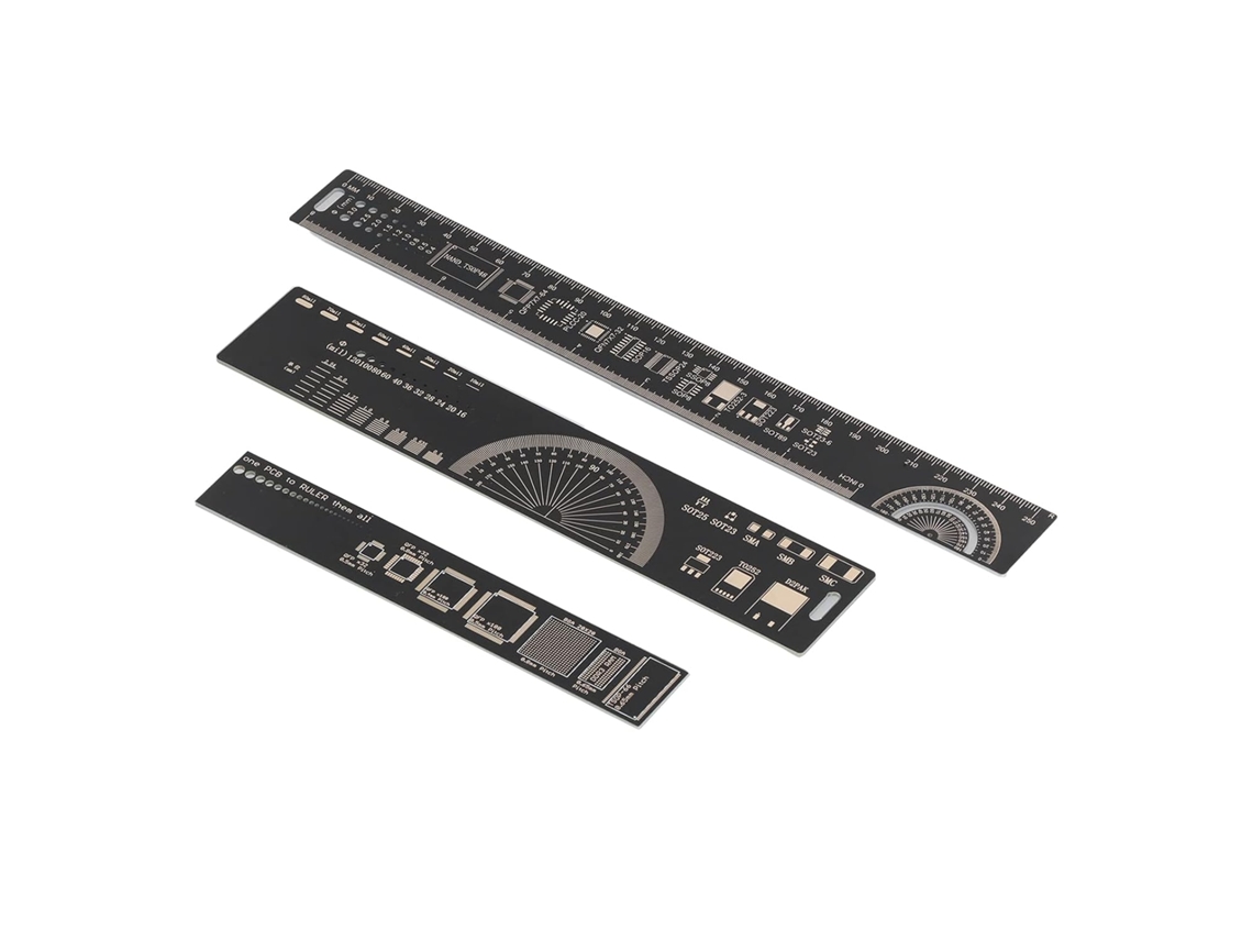 Régua Multifuncional Para Pcb, Escala Métrica Em Polegadas, Material Durável, Ideal Para Entusiastas De Informática