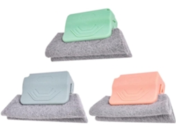 Conjunto De 3 Escovas Limpeza Para Janelas E Frestas Wooneky, Com Cerdas Macias, Para Banheiro E Cozinha Verde, Cinza E