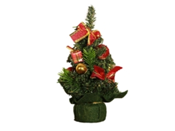 Laxiscreed Árvore De Natal Pequena Em Pvc E Tecido Para Decoração Festas Natalícias