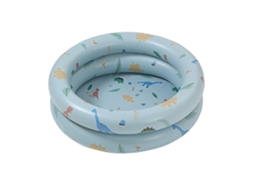 Vlrla-2026piscina Hinchable Para Bebé Y Familia Estilo Retro Dinosaurio Azul Gruesa Piscina De Agua Para Niños Verano
