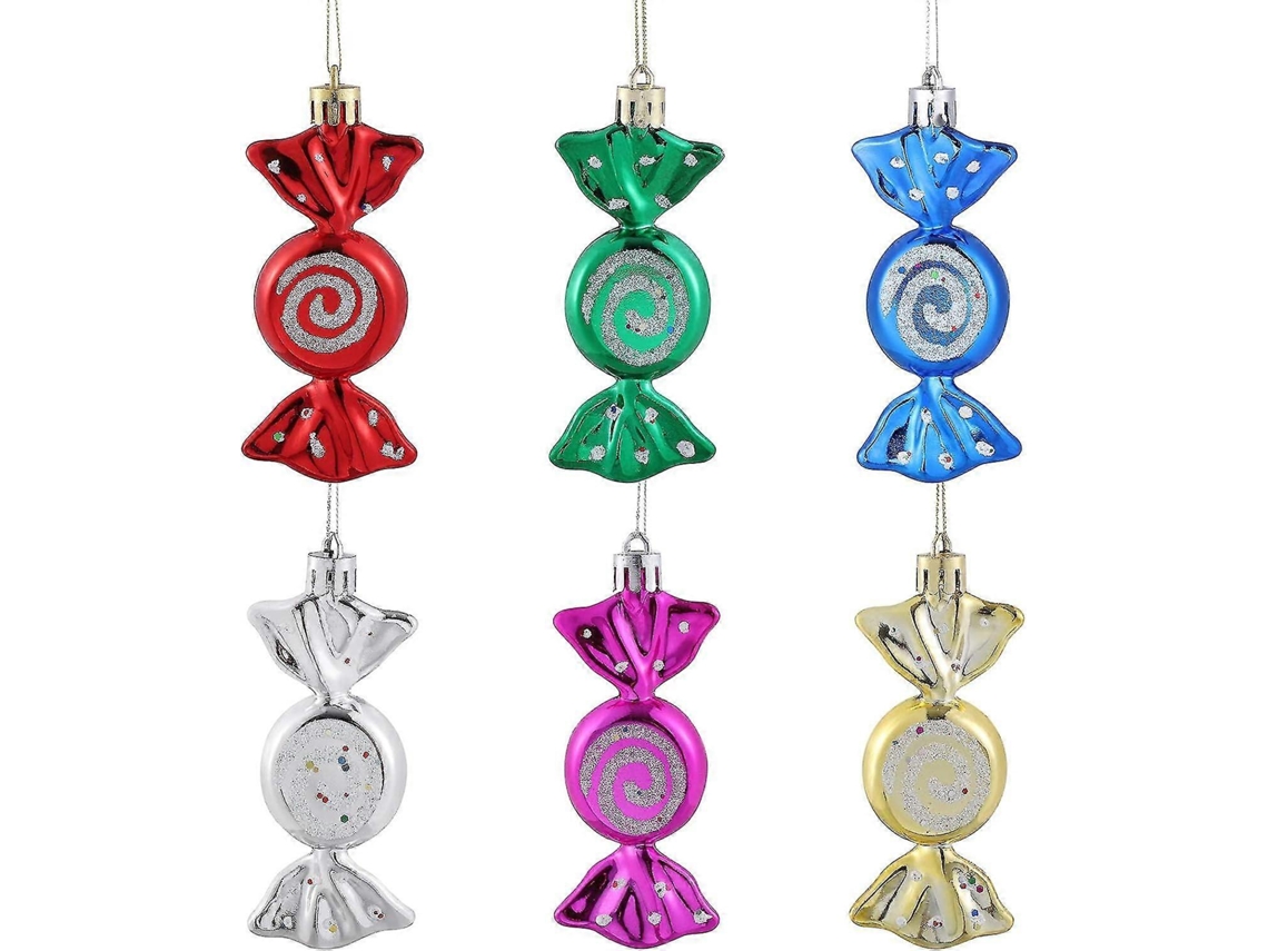 Conjunto De 6 Enfeites Para Árvores De Natal Enfeites Para Árvores De Natal Para Festas E Comemorações. Loja Olysi