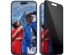 Película de Vidro Privacidade PANZERGLASS iPhone 16 Plus/15 Plus - Ultra-Wide Fit