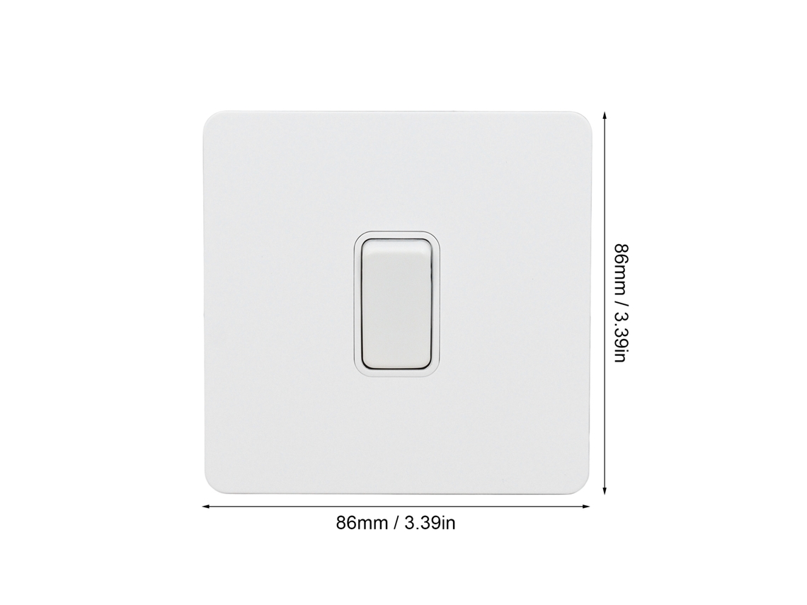 Laxiscreed Painel De Botões Branco Puro Com Interruptor Elegante Para Uso Doméstico