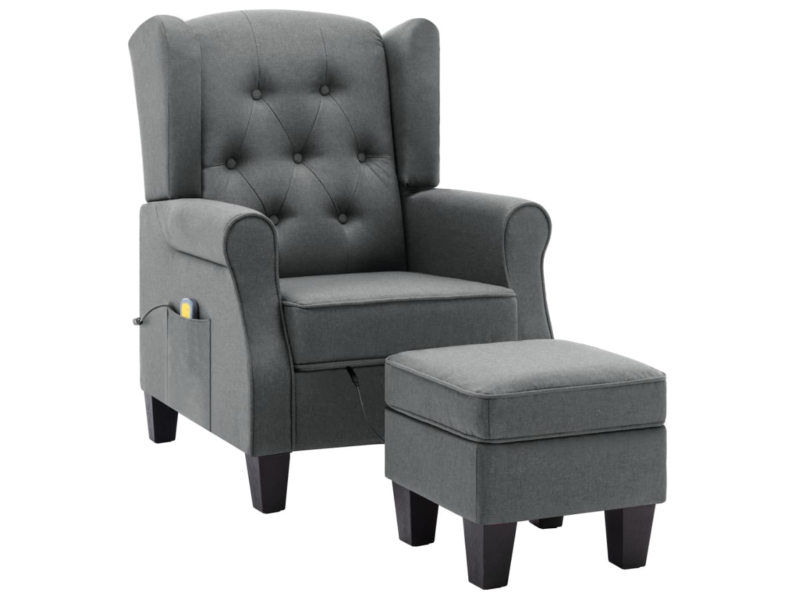 Massage Chair, Massage Chairs Vidaxl Cinzeto Tecido