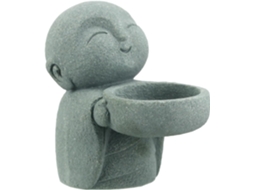 Estátuas De Bouddha En Grès - Estátua De Moine Zen Priant - Esculturas De Ornamento Para Richesse Et Chae -