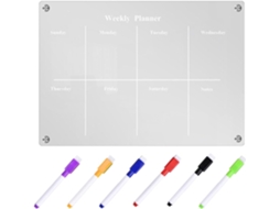 Tableau Blanc Com Stylo E Aimants Magnétique Effaçable À Sec En Acrylique Para Refrigerador Listas E Rappels